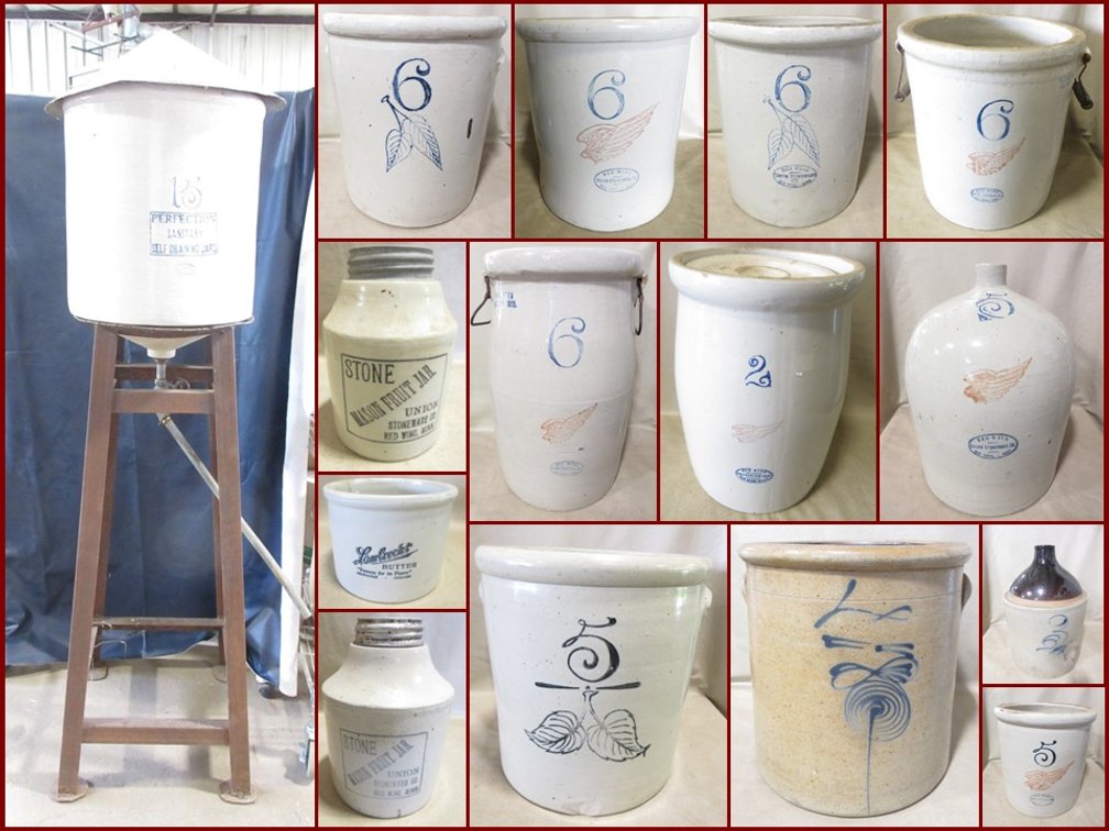 Image for Red Wing Stoneware Water Tower,  Crocks and Jugs (purple tag)
