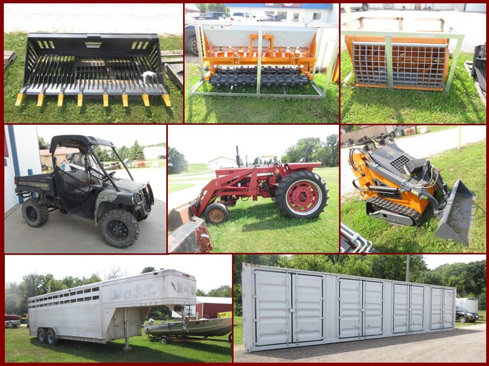 Image for July Storage Container 40'L, Mini Skid Steer, Attachments, Farm Machinery and Outdoor (mint green)