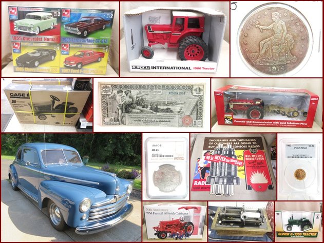 1948 Ford Coupe, Die-Cast Farm Toys, Model Kits Coins and Collectibles (pink tag)