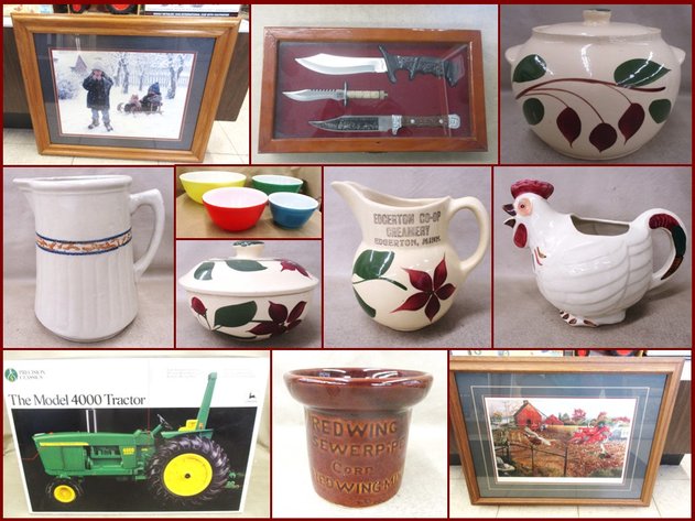 Watt Ware, Red Wing Commemoratives and Antiques (blue tag)