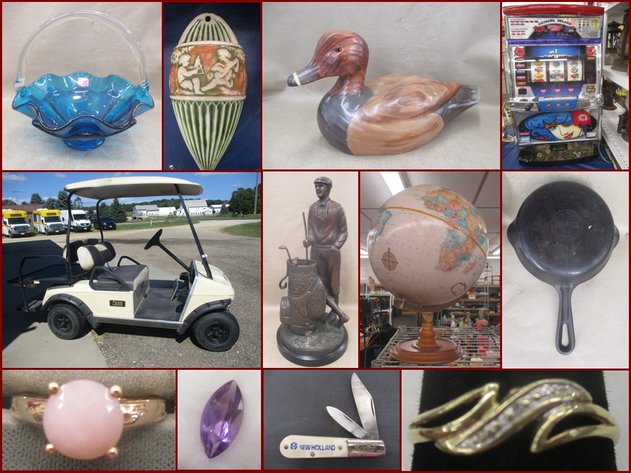 Slot Machine, Golf Cart,  Sterling Silver, Christmas and Vintage (red tag)