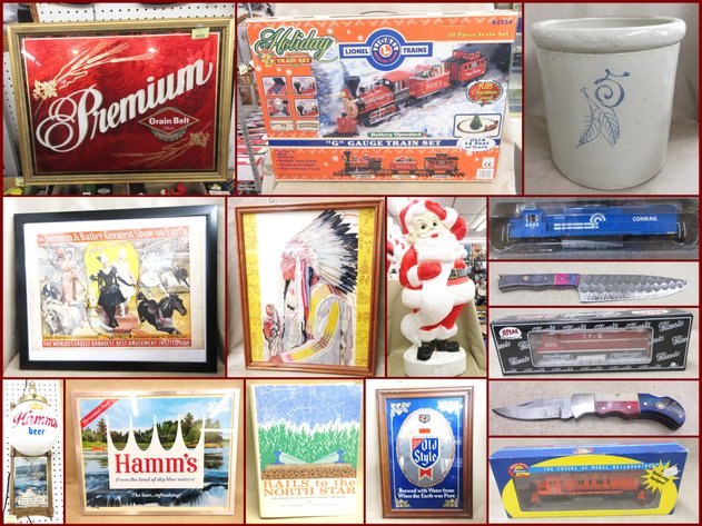 Beer Memorabilia, Antiques, Model Trains and Collectibles (gold tag)