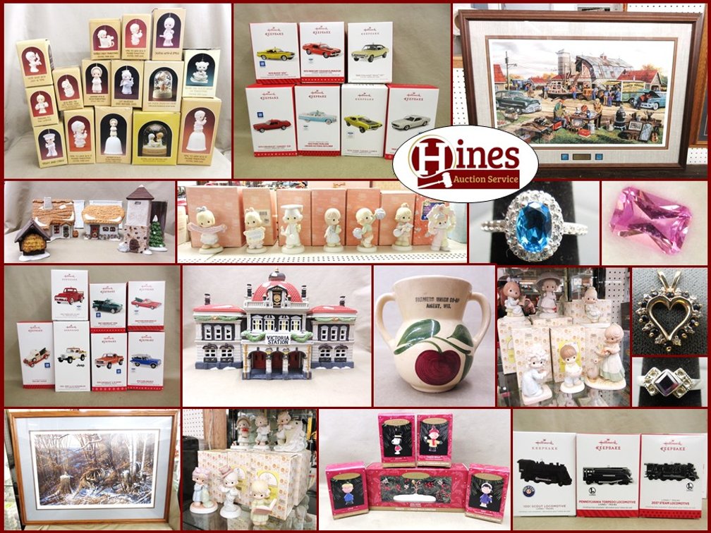 Image for Signed Prints, Precious Moments, Hallmark Ornaments, Sterling Silver and Christmas Collectibles (hot pink)