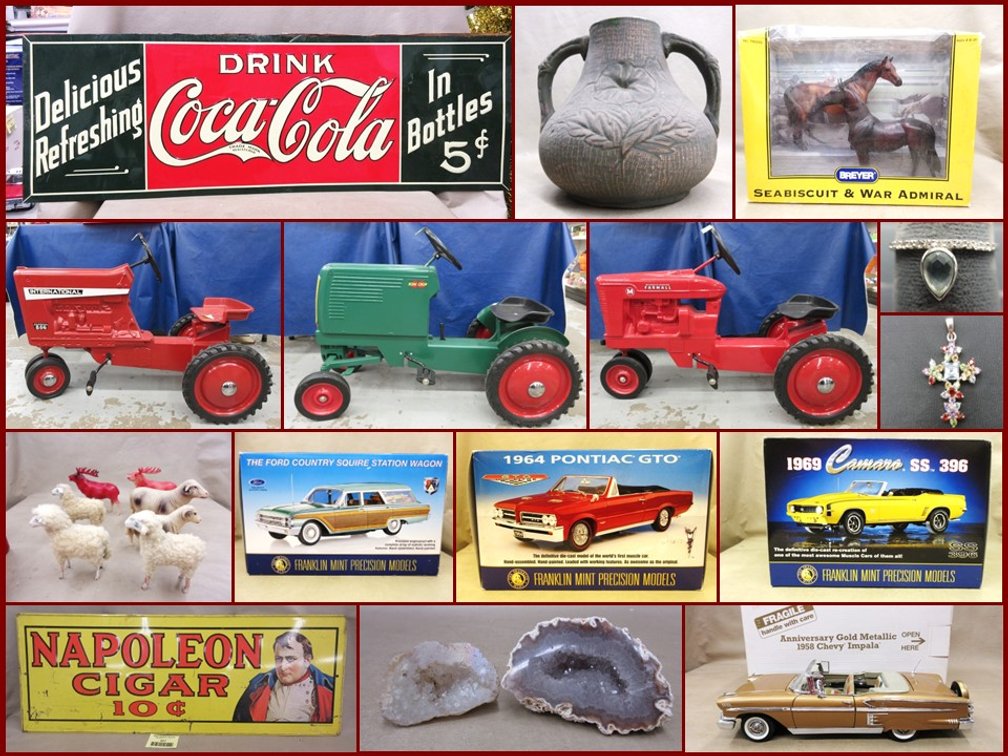 Image for Pedal Tractors, Die-cast, Sterling and Collectibles (yellow tag)