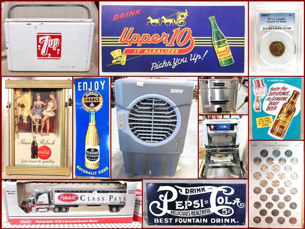 Image for Coca Cola, Coins, Restaurant Equipment, Sporting, Household & Tools (Orange Tag)