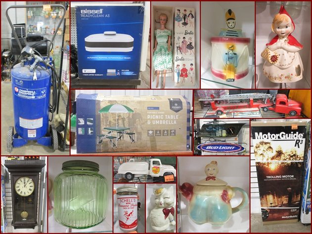 Shawnee, Beer Signs, Tools & Antiques (orange tag)