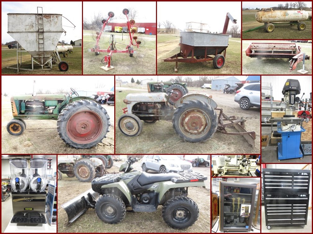 Image for Tractors, Machinery, Machinist Tools, Coins & C-Store Equipment (green tag)