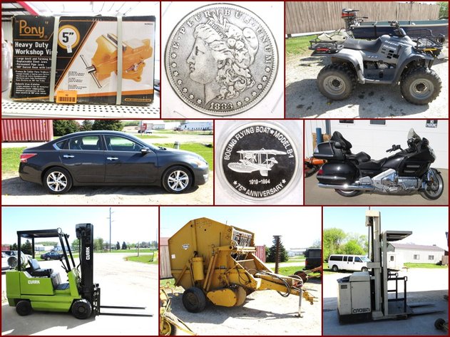 Vehicles, Machinery, Coins, Furniture and Household (orange tag)