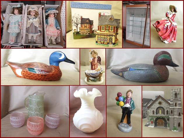 Decoys, Hummels, Dept 56 and Collectibles (blue tag)