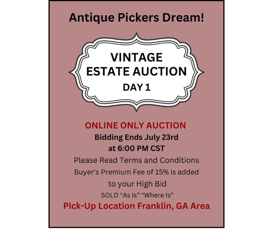 Image for Vintage Estate Auction Day 1