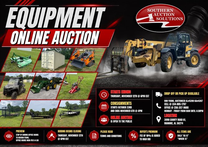 Image for Equipment Auction Online November 12th 2026