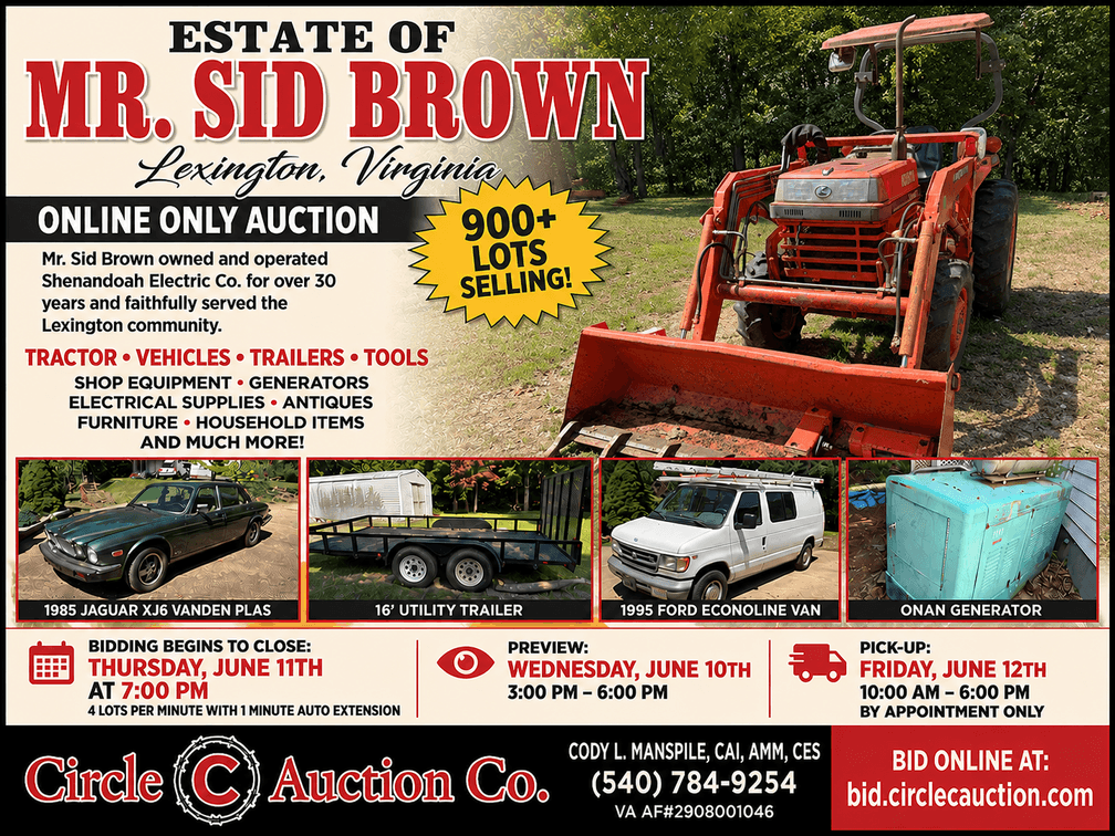 Image for Estate of Mr. Sid Brown - Lexington, Va
