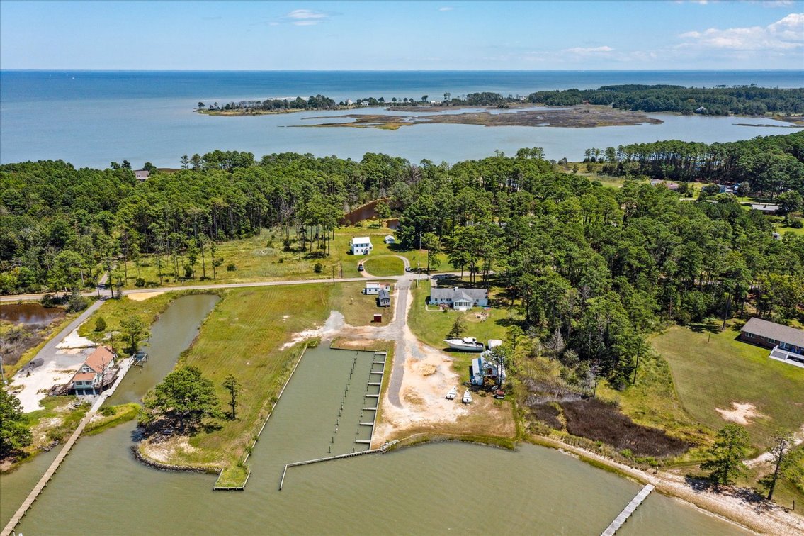 Image for Income Producing Waterfront Estate Mathews VA - Potential Annual Income $138,500 - Ranch Home - Guest Cottage -  Boat Ramp and 15 Slips - Fronting Billups Creek; 967 Lillys Neck Rd
