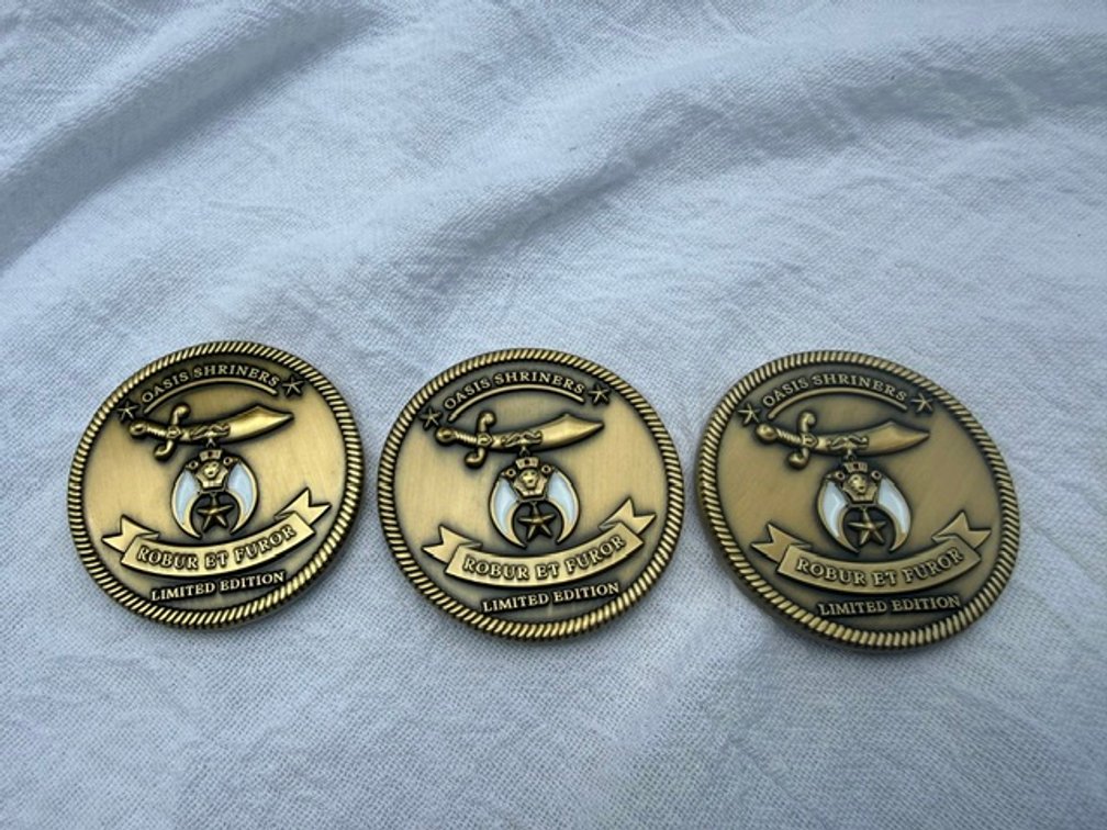 Image for SHRINERS CHALLENGE COINS!-CHARITY AUCTION