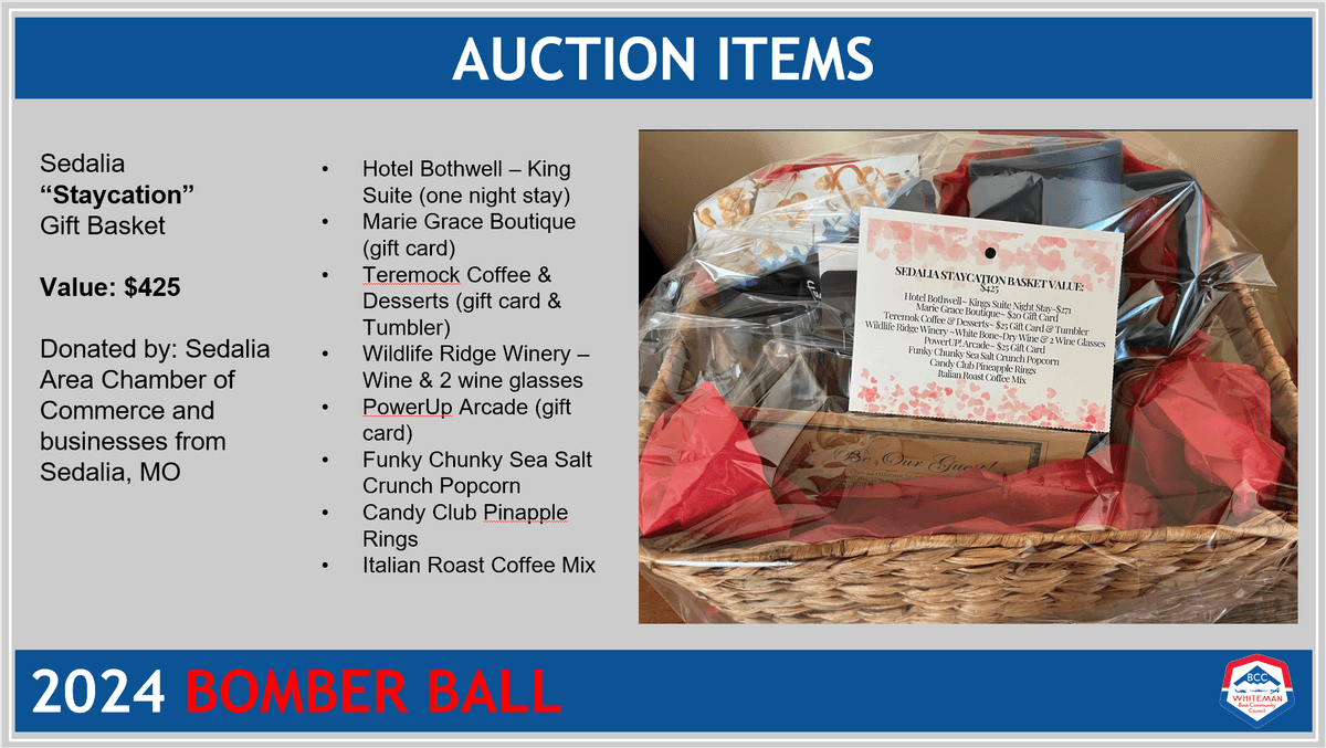Image for Whiteman BCC Benefit Auction