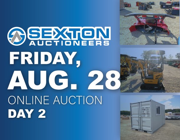 Image for Day Two - October 30th | Sexton Auctioneers October 2026 Online Equipment Auction