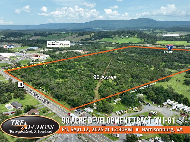 90 Acre Development Tract near Harrisonburg VA