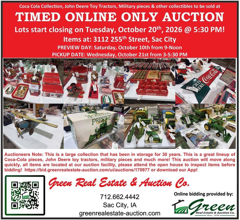 Image for Coca Cola & Other Collectible Auction!