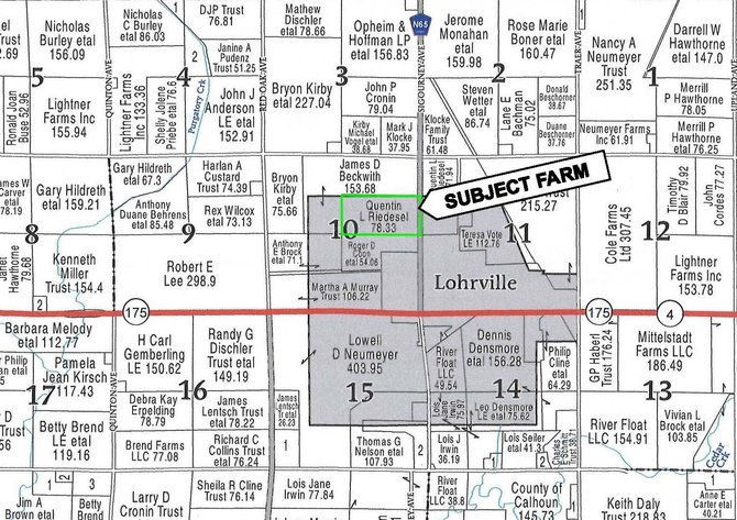 Image for Calhoun County Farmland Auction!