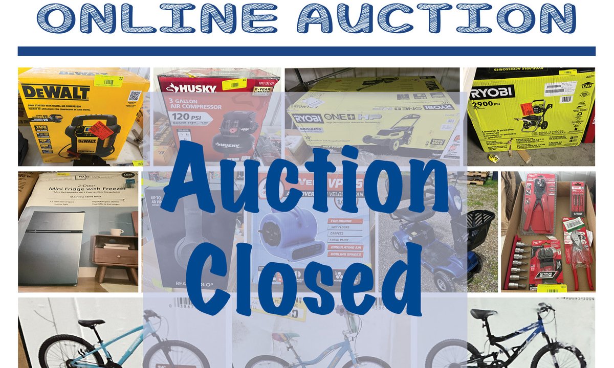 Image for (Whitehouse OH) Mega Summer Auction! Tools, Bicycles, Grills, Refrigerators, Fixtures, Swim Items, Back To School Items (Reed)