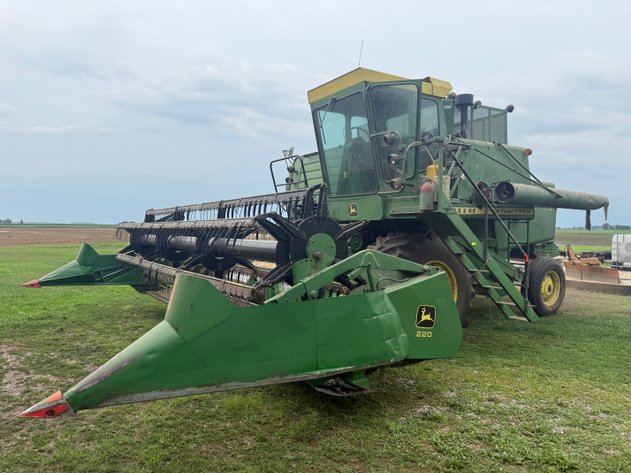 Image for (Custar OH) (4) Tractors, John Deere Combine Harvester, Farm Equipment, Vintage Vehicle Parts, Gravity Wagons, Tools, Household (Weston)