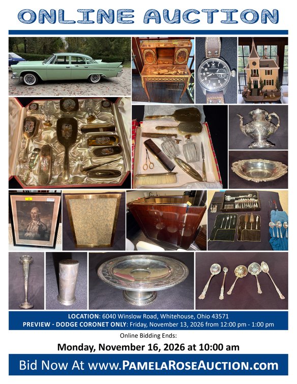 Image for (Whitehouse OH) Premier Gold, Silver, Fine Jewelry, Luxury Collectibles & Classic Automobile Online Only Auction! (Winslow Rd)