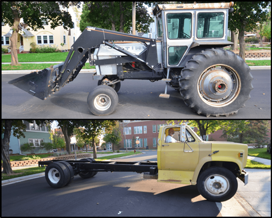 Image for WHITE 2-105 TRACTOR WITH LOADER AND GMC SIERRA 7000 - Eau Claire, WI