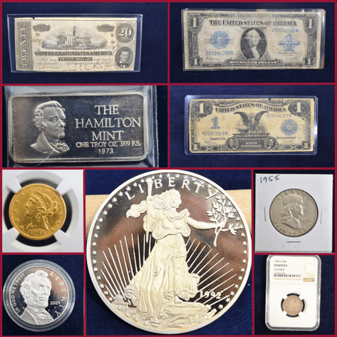 EARLY MARCH SILVER AND GOLD COINS - Mondovi, WI