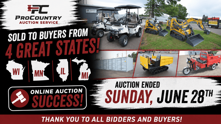 CONTAINERS, EXCAVATORS, SKID STEERS, ELECTRIC RIDES & MORE - Mondovi, WI