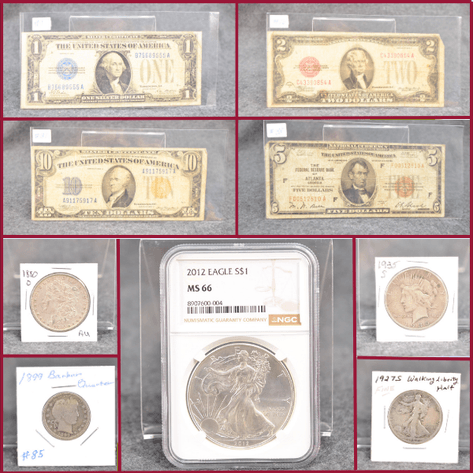 SEPTEMBER SILVER COINS & CURRENCY - Mondovi, WI