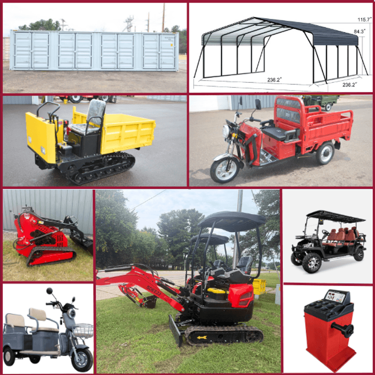 Image for EXCAVATORS, SKID STEERS, GOLF CARTS, ELECTRIC RIDES AND MORE - Mondovi, WI