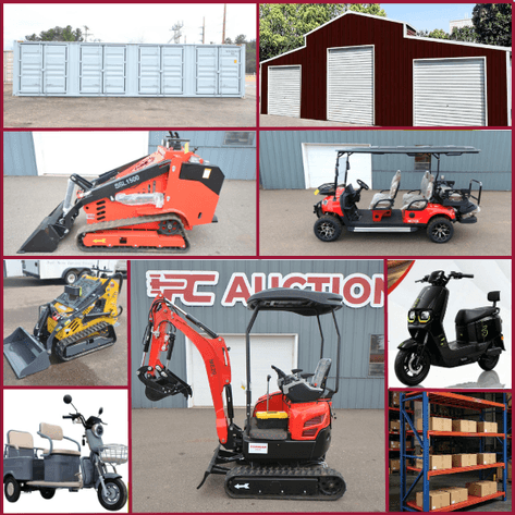 MINI EXCAVATORS & SKID STEERS, GOLF CARTS, CAR PORTS AND MORE - Mondovi, WI
