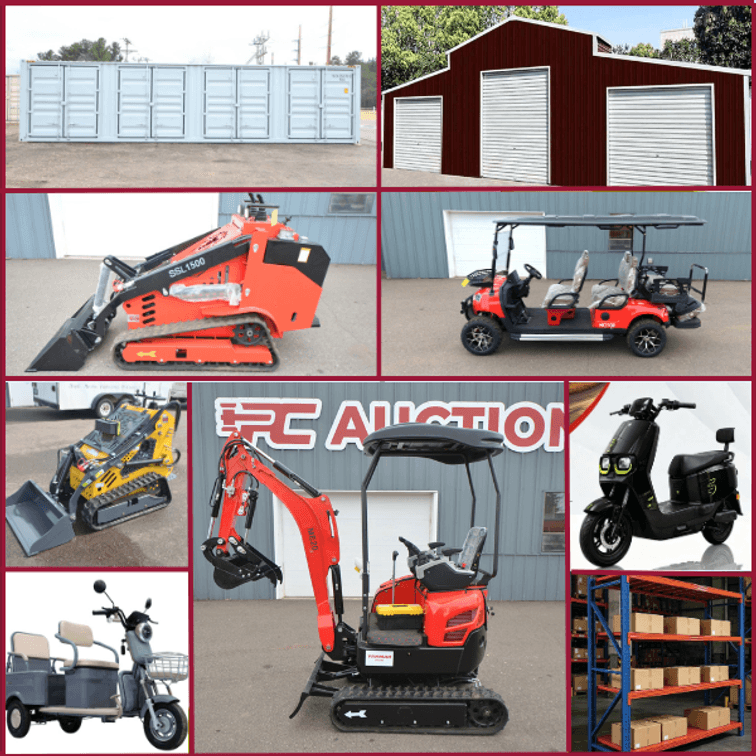 Image for MINI EXCAVATORS & SKID STEERS, GOLF CARTS, CAR PORTS AND MORE - Mondovi, WI