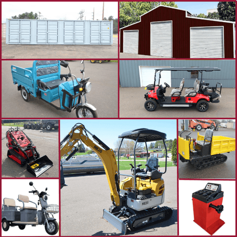 SKID STEERS, EXCAVATORS, GOLF CARTS, ELECTRIC RIDES AND MORE - Mondovi, WI