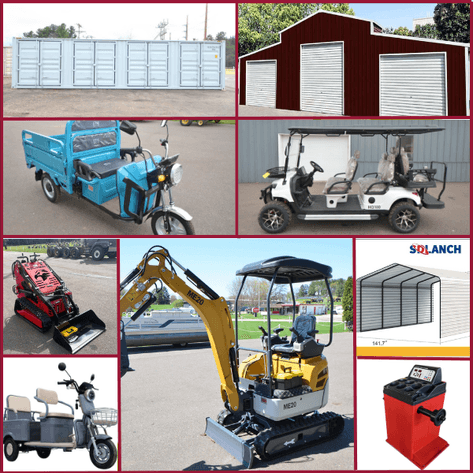SKID STEERS, EXCAVATORS, GOLF CARTS, ELECTRIC RIDES AND MORE - Mondovi, WI