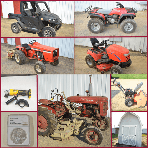 VEHICLES, TRACTORS, MOWERS, SILVER COINS, NEW TOOLS AND MORE!  - Mondovi, WI