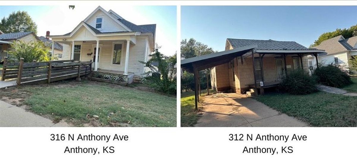 Image for P&J Living Trust Real Estate Auction - Two Homes in Anthony Kansas