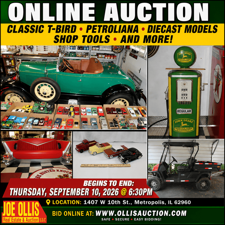 Image for Classic T-Bird, Petroliana, Diecast Models, Golf Cart, Shop Tools And More