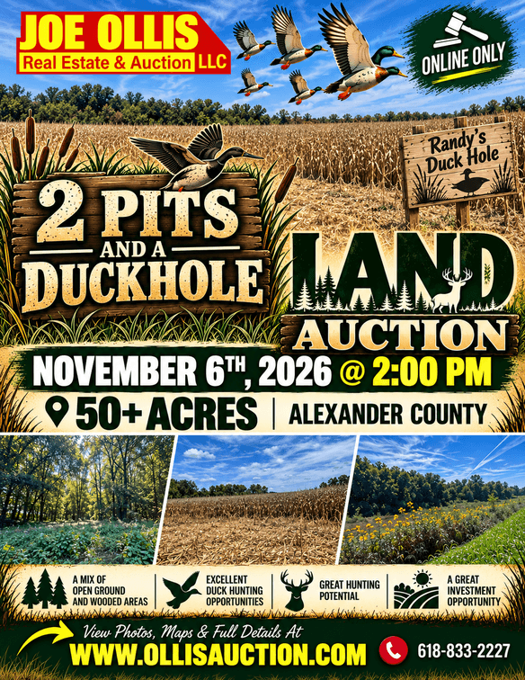 Image for 2 Pits And A Duck Hole Land Auction