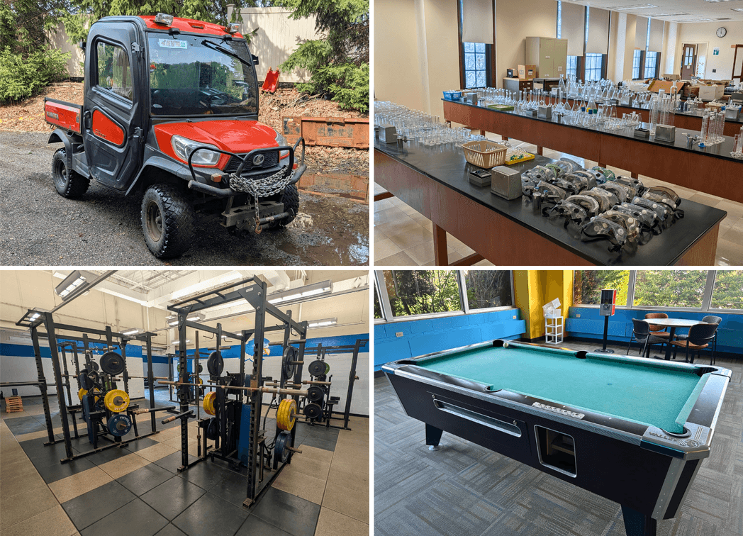 Image for Day 1: Cleveland, OH: Assets of Former College Campus Featuring Building & Grounds Maintenance, Sports & Fitness, Physical Therapy, Weight Training & Laboratory Equipment