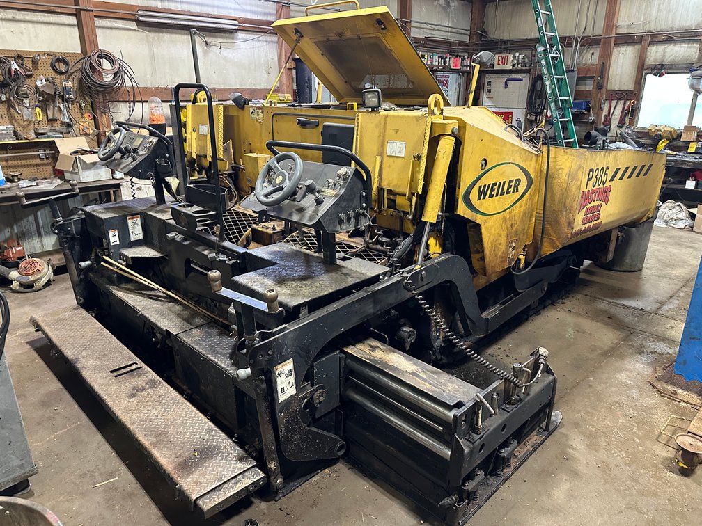Image for Harvard, IL: WEILER P385 Asphalt Paver, BOMAG BW138D Roller, BOBCAT, CASE Skid Steers, Dump Trucks, Trailers, Automotive Tools, Equipment from former Asphalt & Snow Plow Business