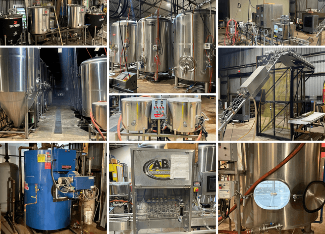 Image for Brenham, TX: Brazos Valley Brewing Co. Production Brewing Assets Including Canning Line, 20bbl Brewhouse & Tanks, Glycol Chiller, Keg Washer & Taproom