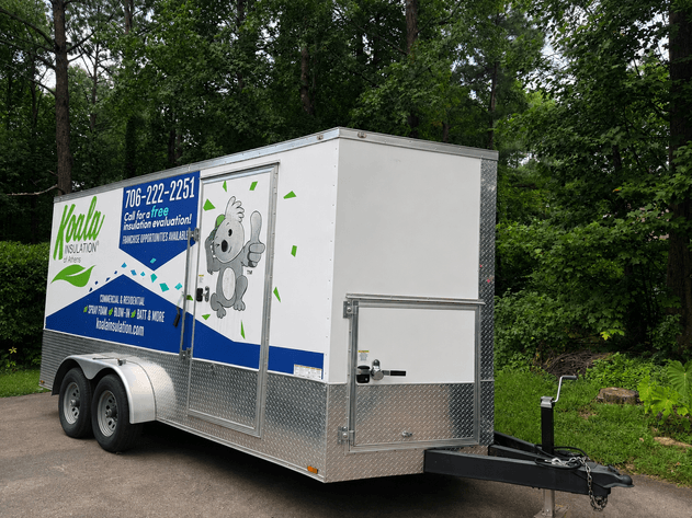 Image for Greensboro GA: Trailer & Blowing Rig