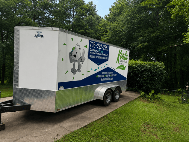 Image for Greensboro GA: Trailer & Blowing Rig