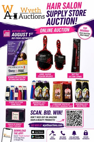 Image for Hair Salon & Beauty Supply Store Liquidation Auction Aug 1st