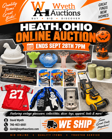 Image for Heath Ohio Online Auction Sept 28th