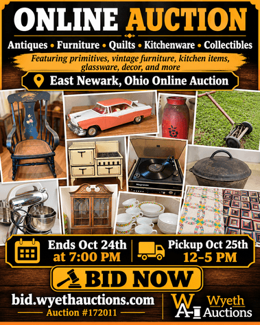 Image for East Newark Ohio Online Auction Oct 24th