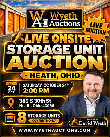 Image for Live Onsite Storage Unit Auction Heath Ohio Oct 24th 2pm 389 S 30th St Heath, Ohio 43056 8 Units