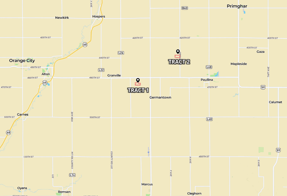 Image for O'Brien County, IA Online Land Auction. Offered in 2 Tracts