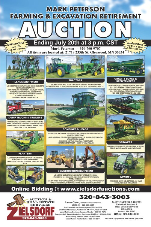 Image for Mark Peterson Farming & Excavation Retirement Online Only Auction